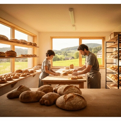 Logistics professional analyzing FTL transport rates data on a tablet with a global map in the background